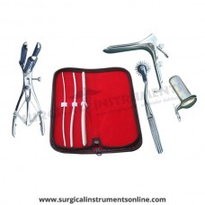 Hegar uterine dilator 3 pieces set,3-4, 5-6, 9-10, pinwheel, mathieu, grave large, collin large